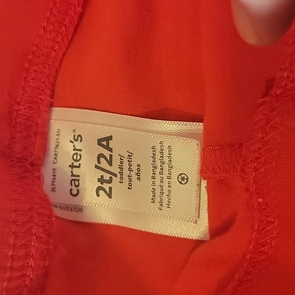 Baby Girl 24 month Heart Fleece Zip up jacket and red leggings - Picture 2 of 5